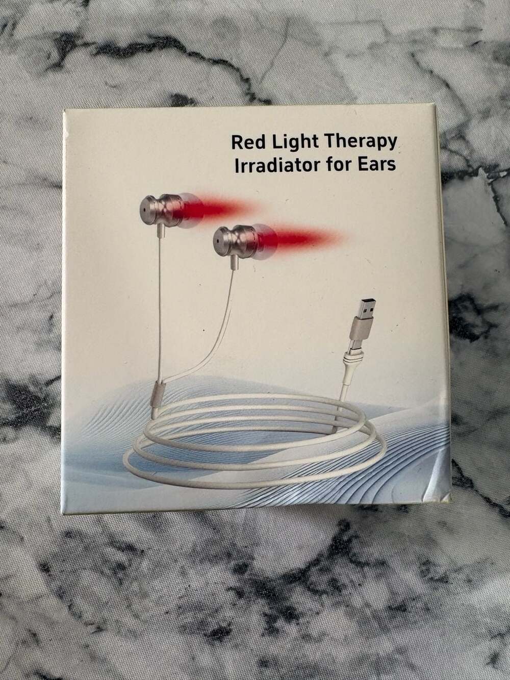 Red Light Therapy Irradiator for Ears USB Rechargeable Device